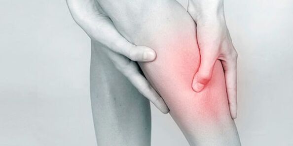 Beinschmerzen mit Osteochondrose