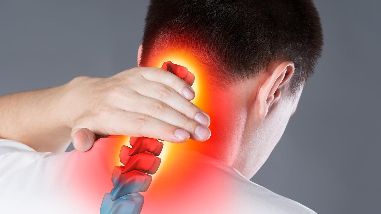 Nackenschmerzen aufgrund von Osteochondrose